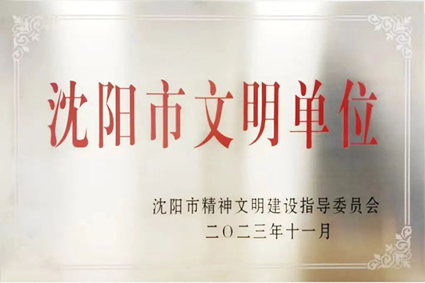 喜报丨沈阳99499威尼斯产业集团荣获2020-2023年度 “沈阳市文明单位”荣誉称号